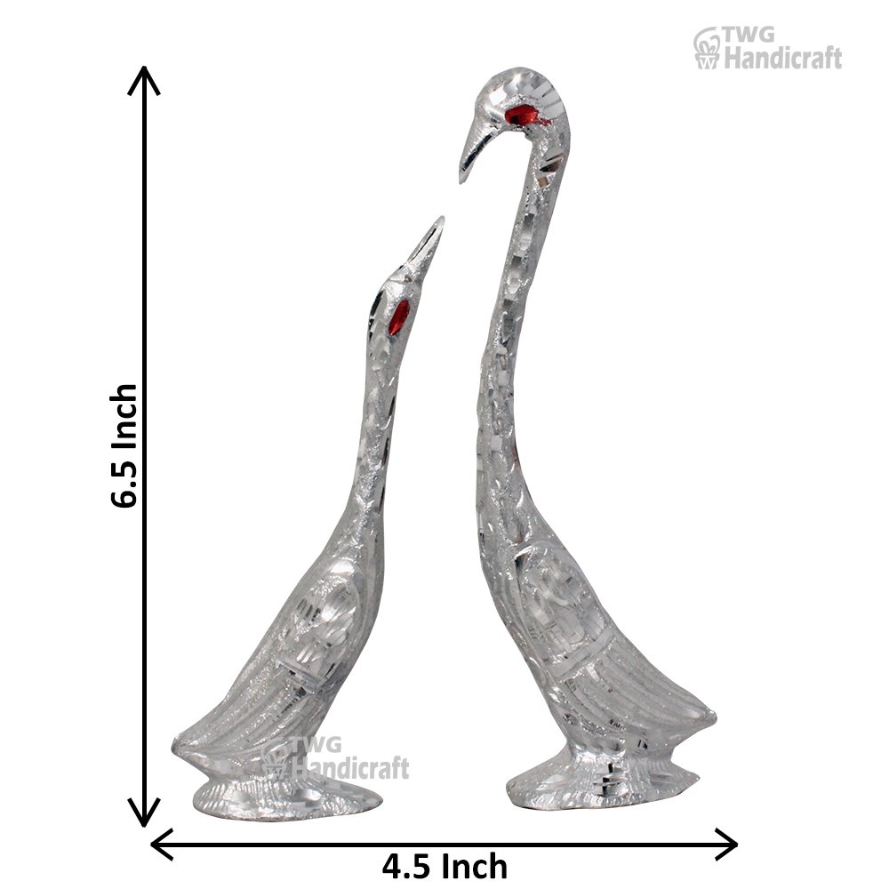 Manufacturer of White Metal Swan Statue | Jodhpur Metal Showpiece Fact