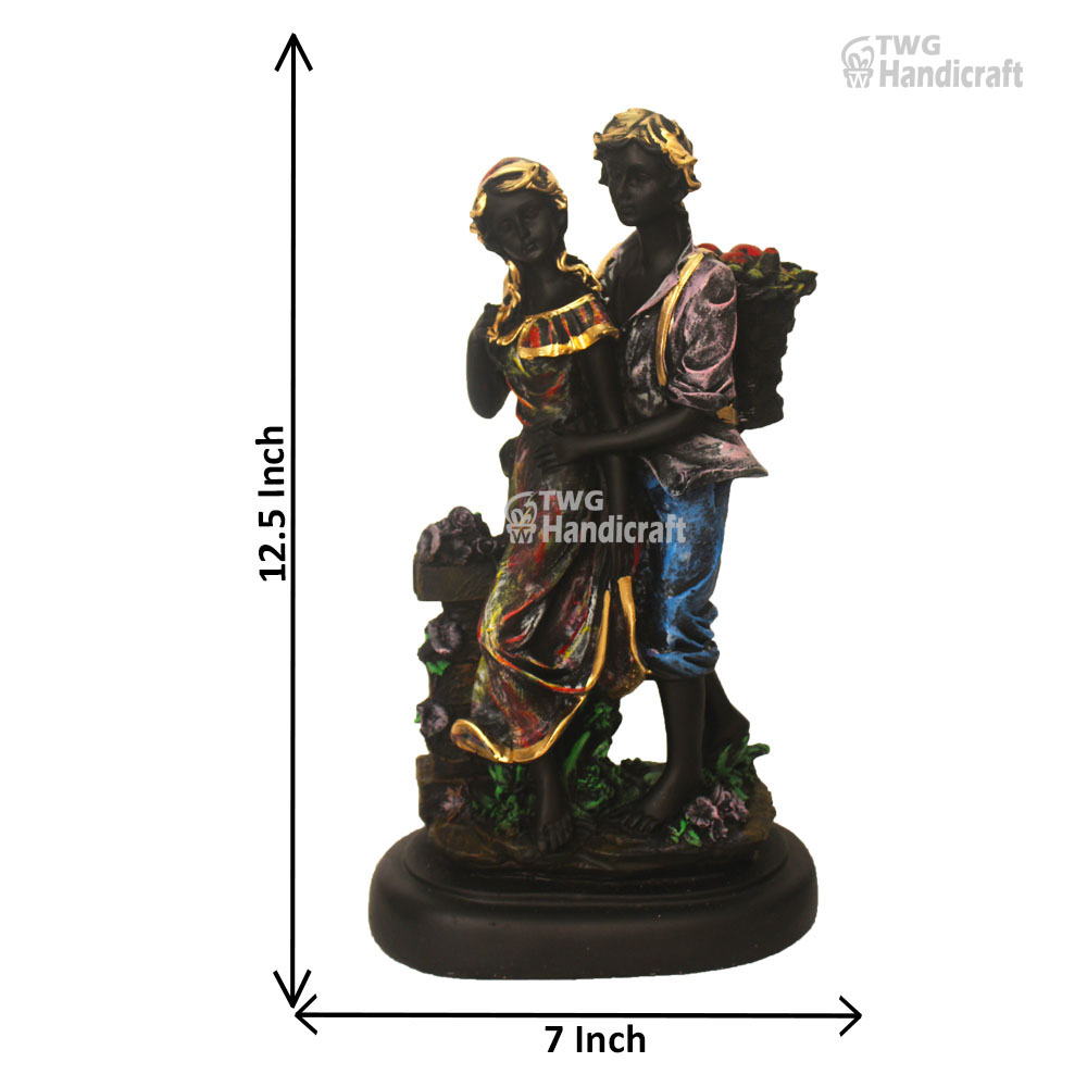 Polyresin Couple Figurine Statue Manufacturers in Kolkatta | Love Couple Factory Rate