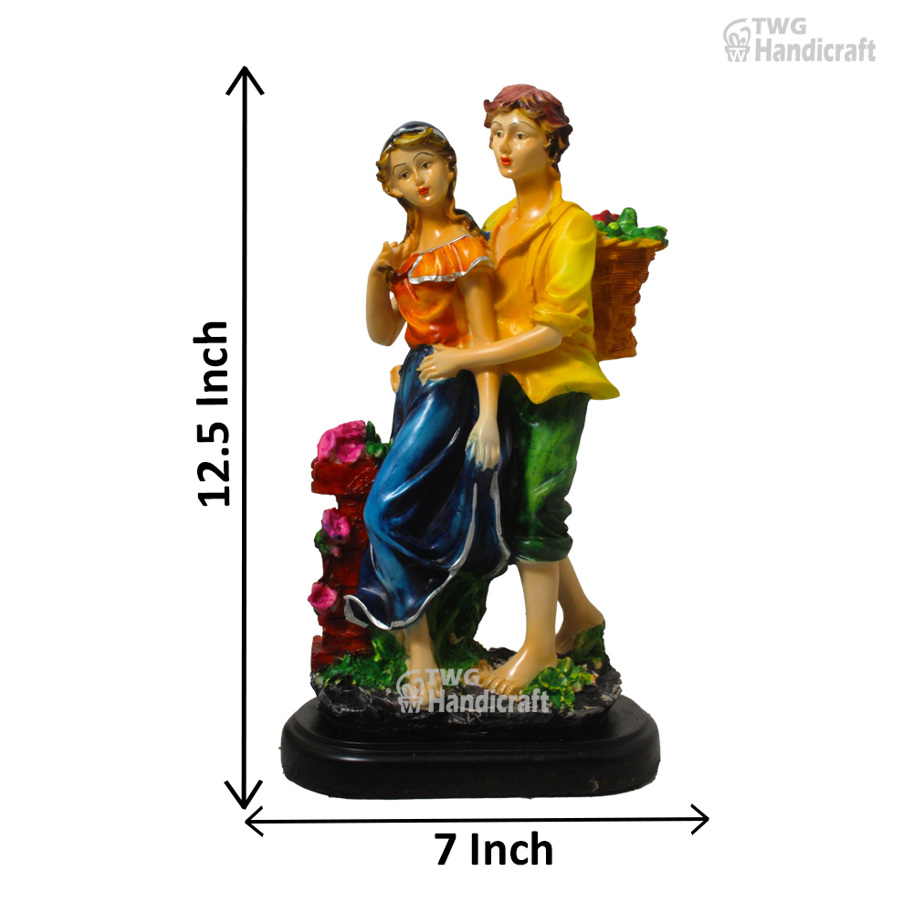 Polyresin Couple Figurine Statue Manufacturers in Banglore | Love Couple Factory Rate