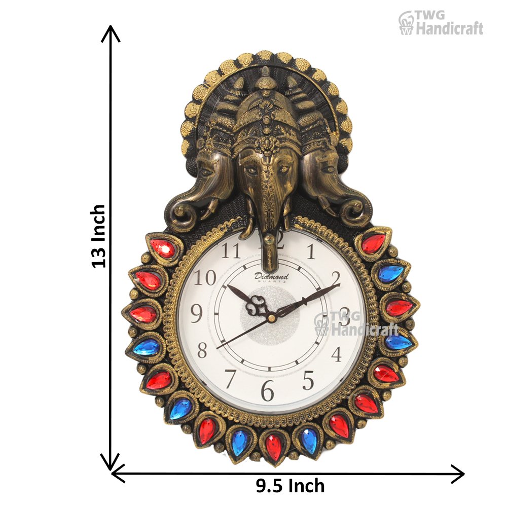 Wall Clock Manufacturers in Mumbai Ganesha Wall Clock wholsale Rate