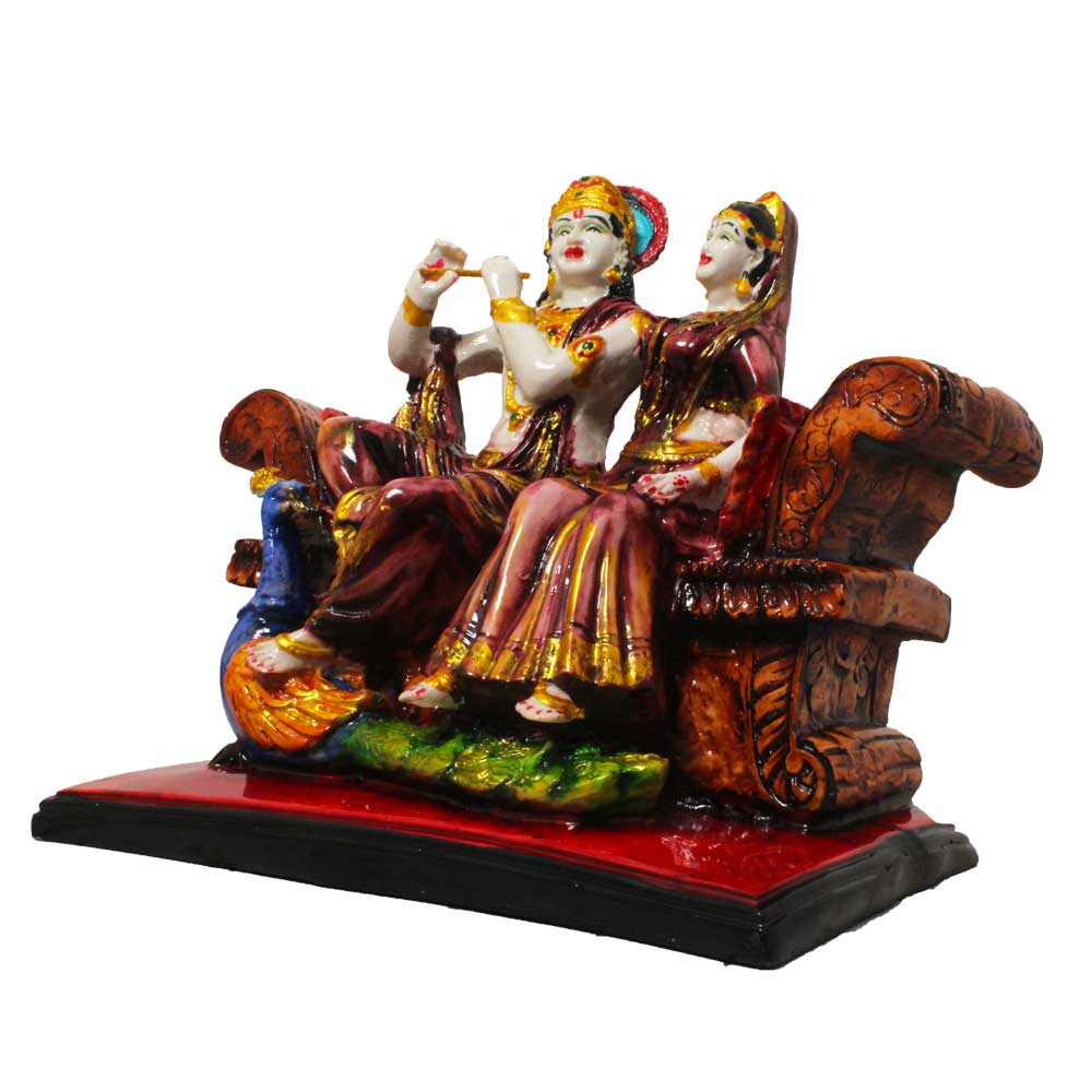 Lord Radha Krishna Spiritual Idol 8.5 Inch
