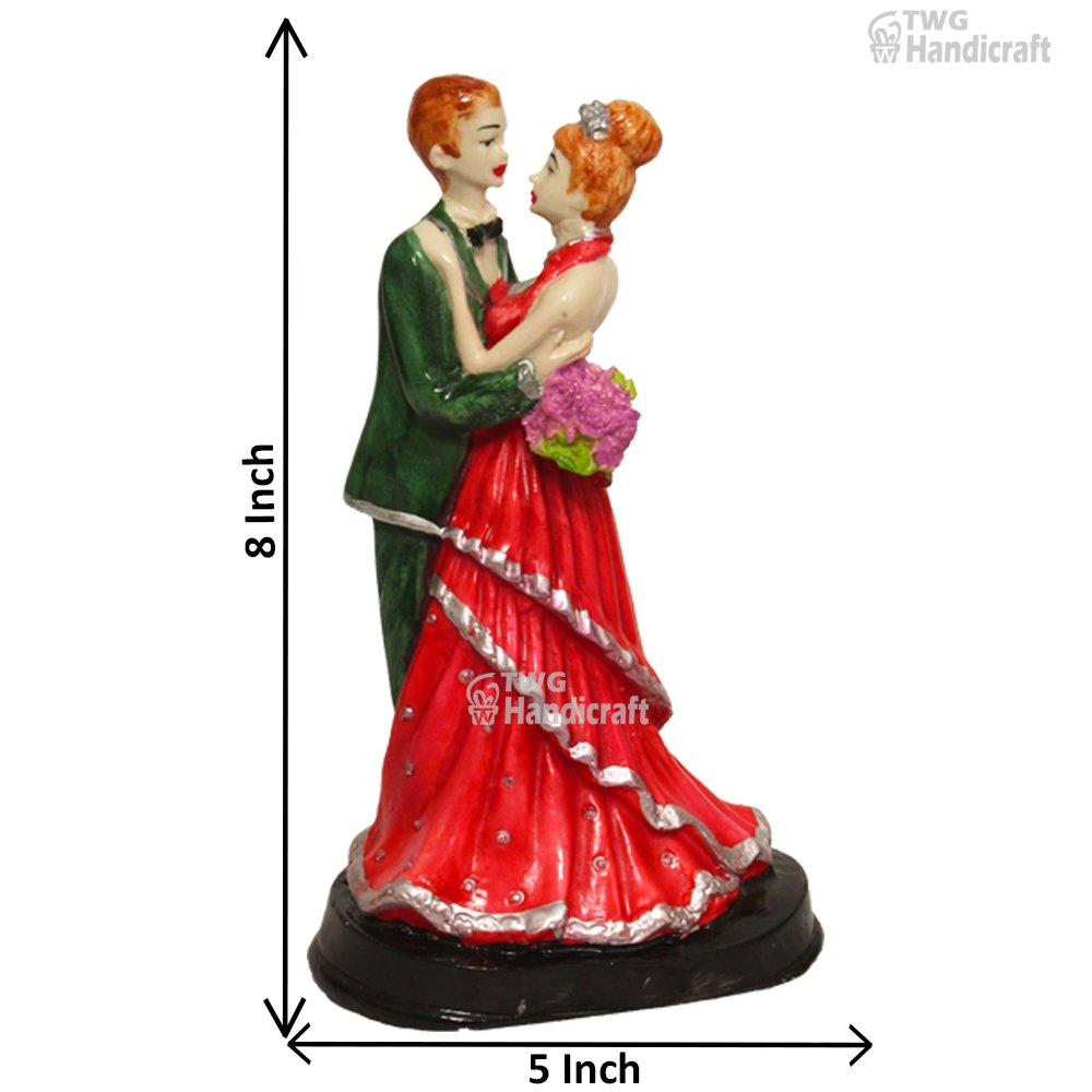 Polyresin Couple Figurine Statue Manufacturers in India |Couple Sculptures Factory Rate