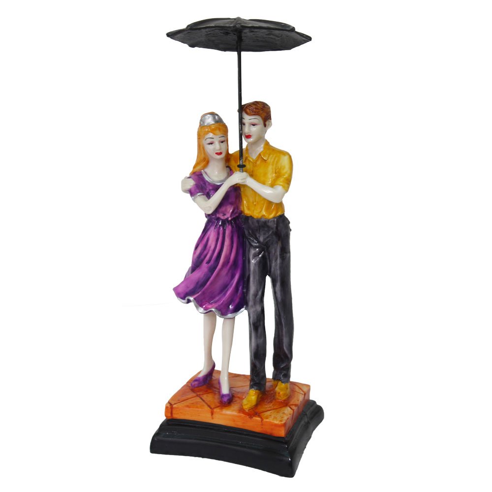 Umbrella Couple Showpiece Gift 12 Inch ( 30.5 cm )