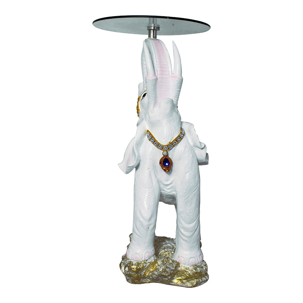 Elephant Figurine Corner Table Showpiece 31.5 Inch