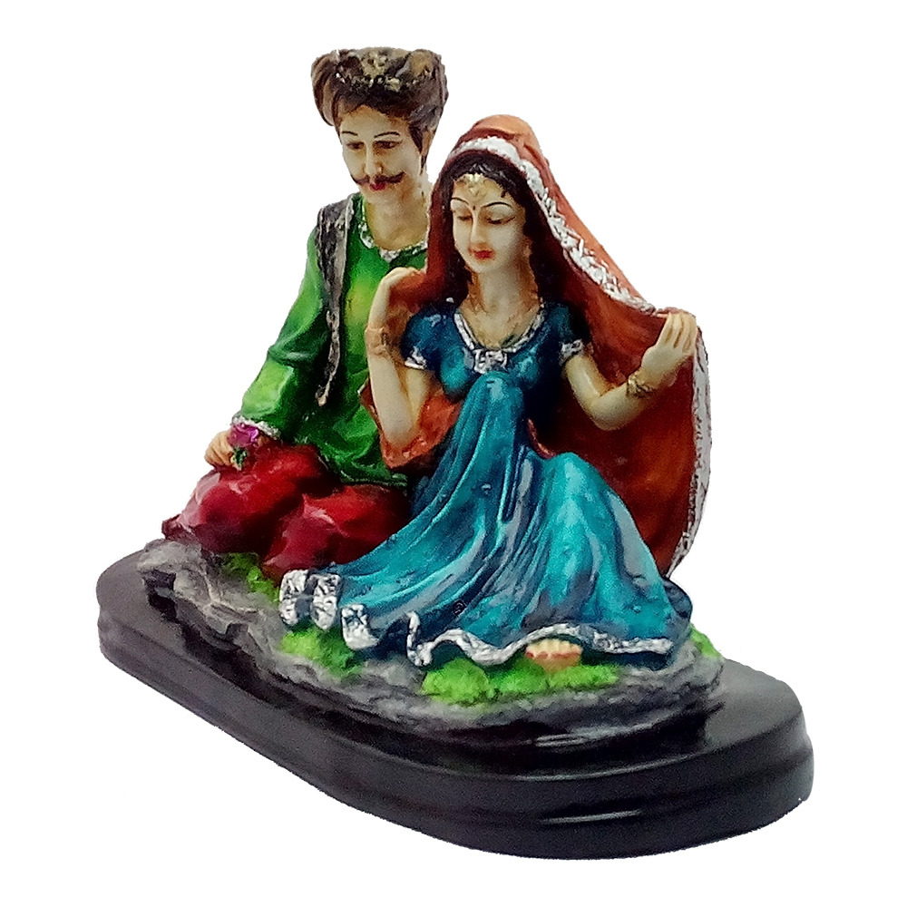 Rajasthani Couple Statue 8 Inch