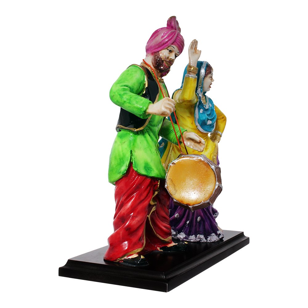 Bhangra Party Punjabi Statue Showpiece 11 Inch ( 28 cm )