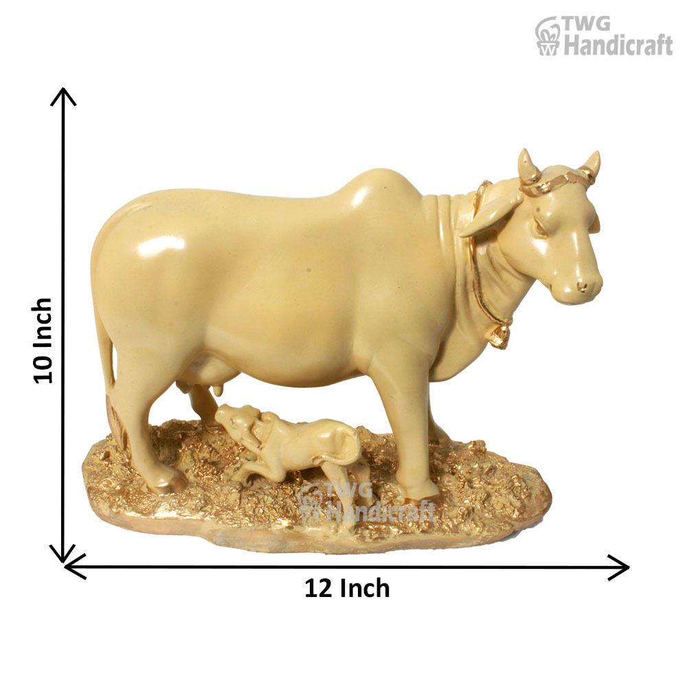 Manufacturer of Kamdhenu Cow and Calf Statue | Cow Statue Lowest Price