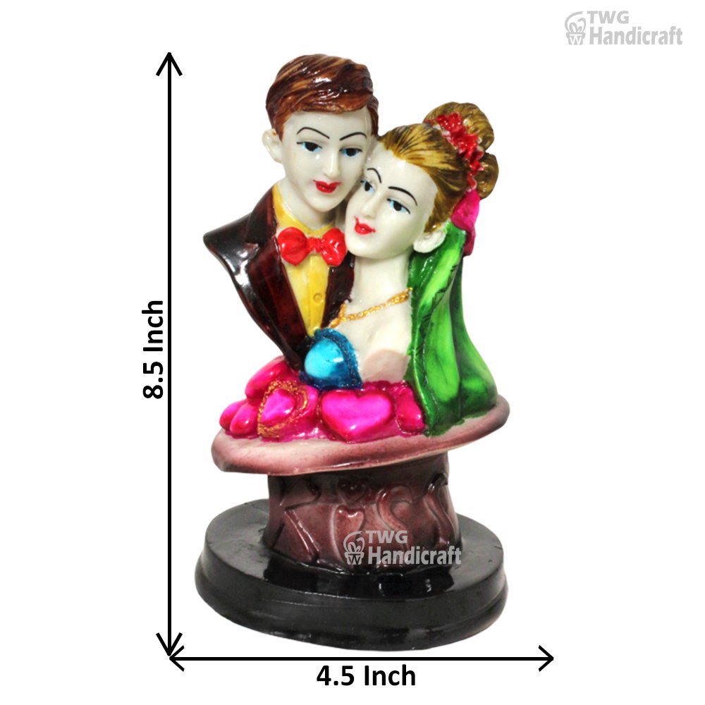 Couple Figurine Showpiece Wholesale Supplier in India Resin Couple Statue