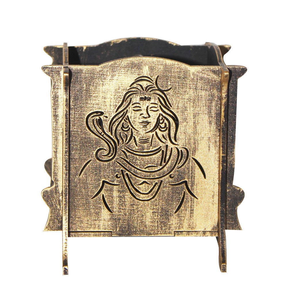 Shiva Pen Holder Wooden Mdf 4 Inch ( 10.5 cm )