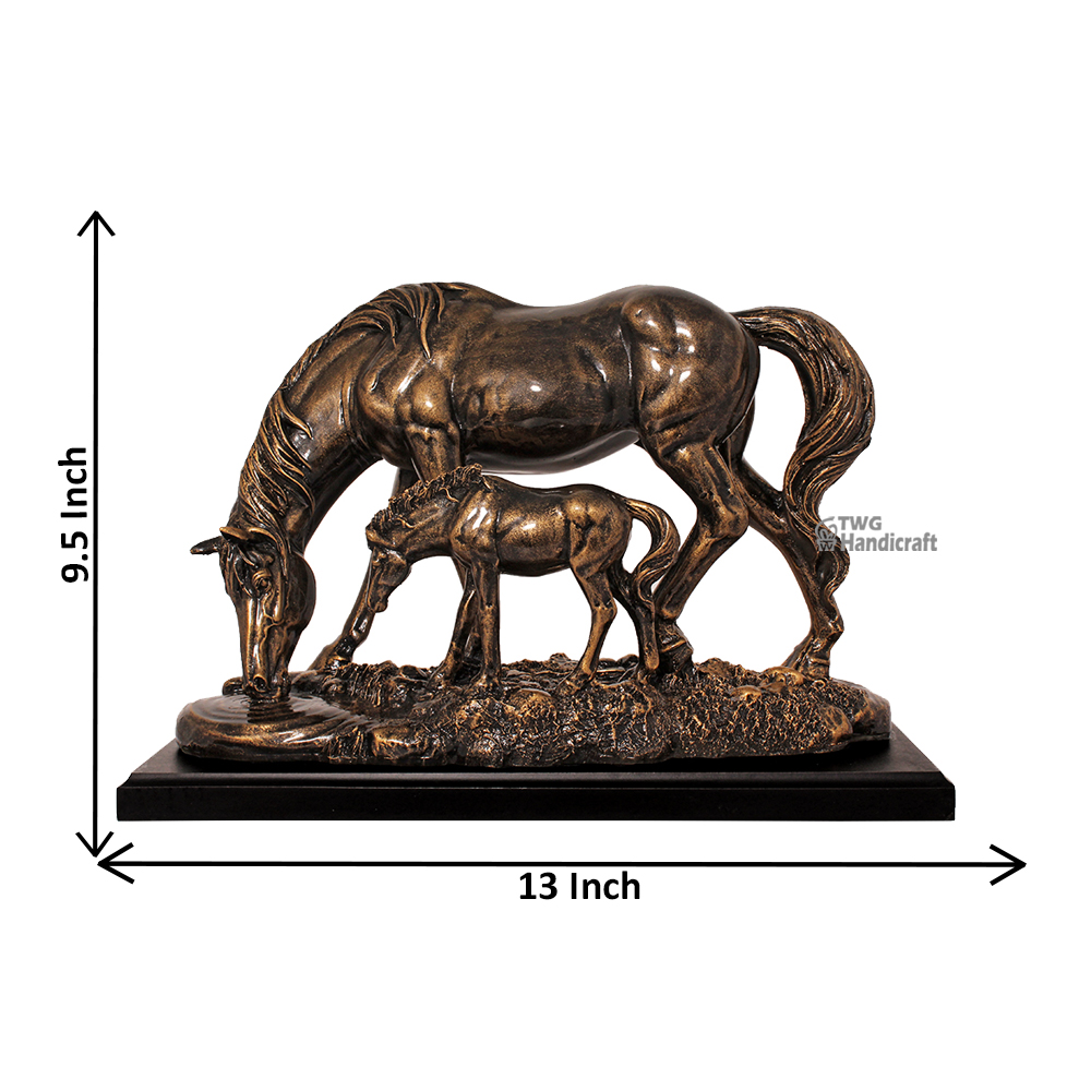 Horse Sculpture Statue Manufacturers in Delhi | Antique Look Horse sta