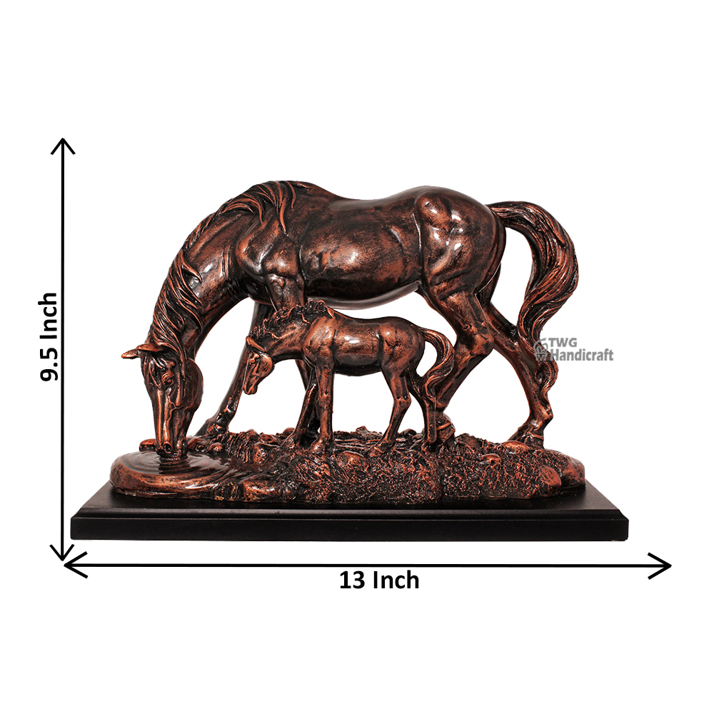 Horse Sculpture Statue Manufacturers in India | Antique Look Horse sta
