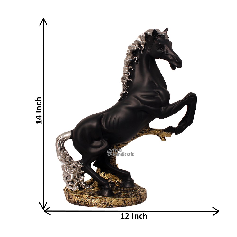 Running Horse Statue Showpiece Suppliers in Delhi | Metalic Statue Fac