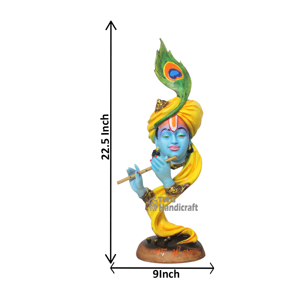 Exporters of Krishna Idol handmade handicraft statues