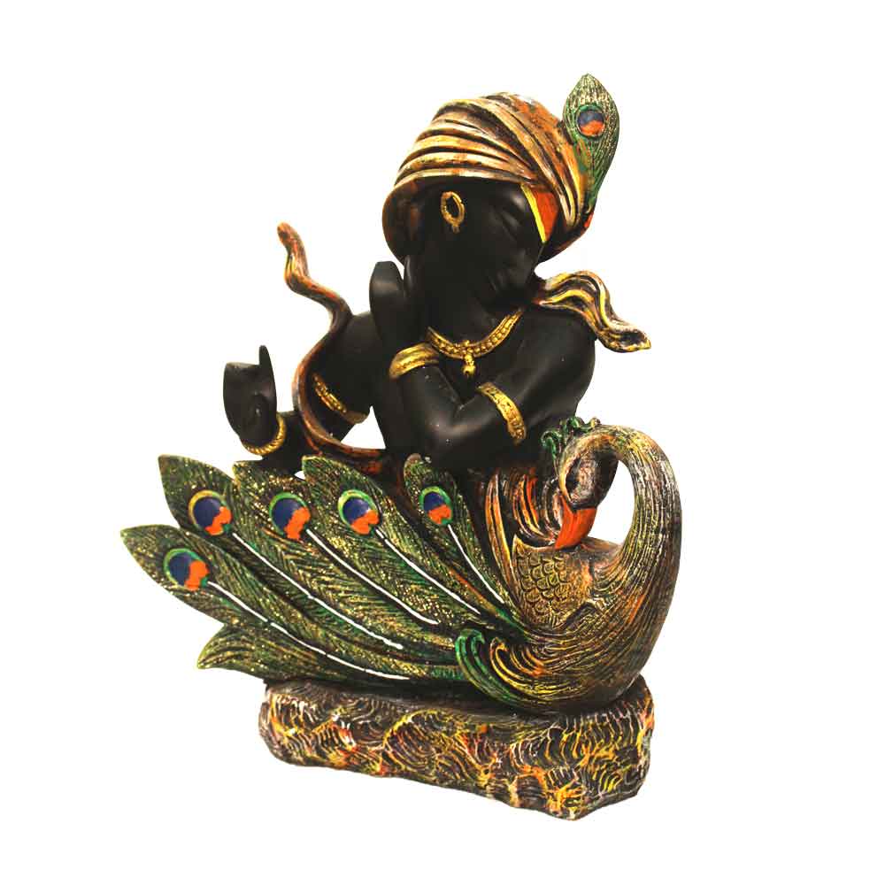 Lord Mor Krishna Idol Showpiece 15 Inch