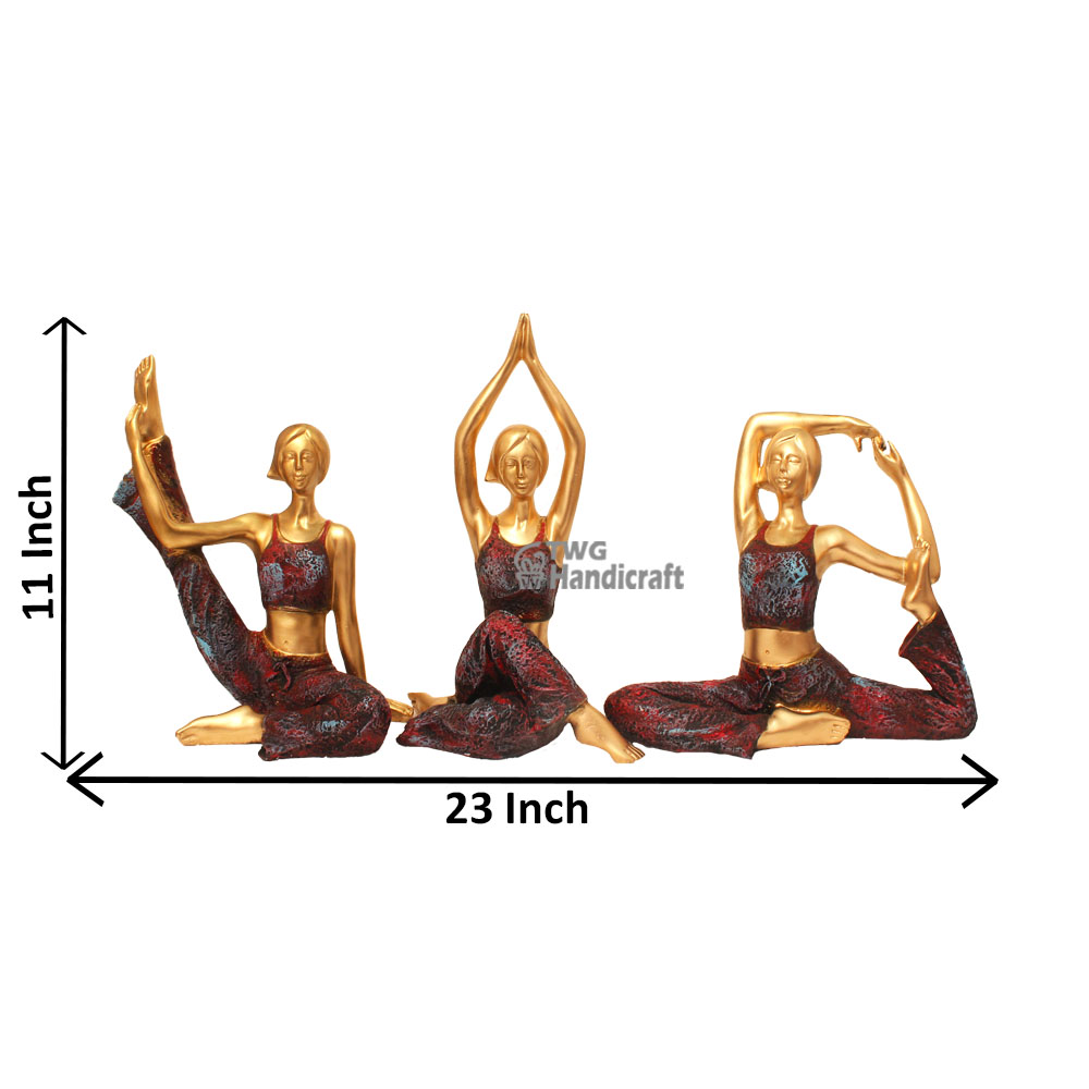 Decorative Figurines Manufacturers in Banglore | Yoga Lady Figurines