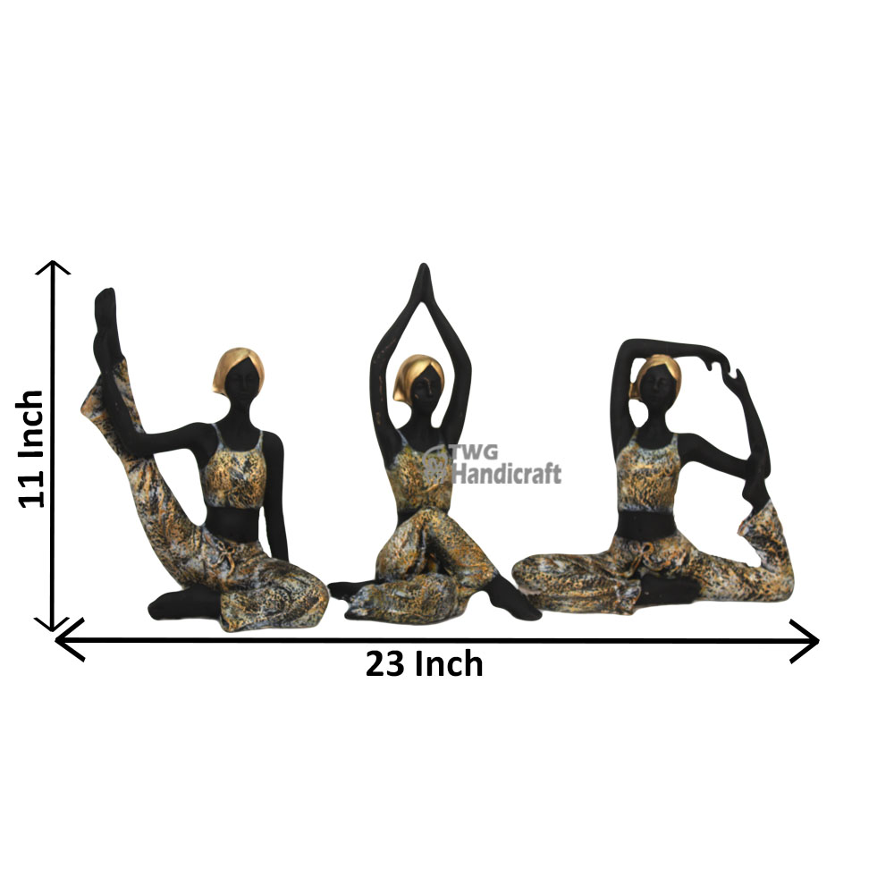Decorative Figurines Manufacturers in Kolkatta | Yoga Lady Figurines