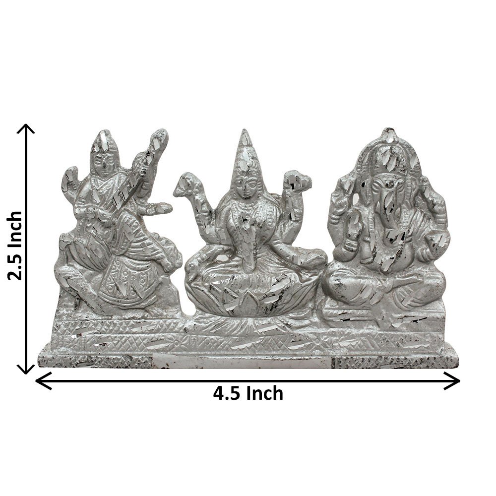 Manufacture of Metal Laxmi Ganesh Saraswati - TWG Handicraft