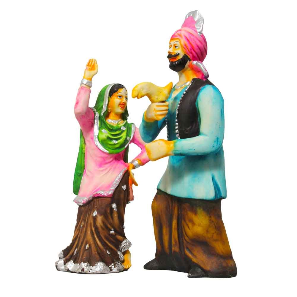 Bhangra Party of Punjabi Statue 11 Inch ( 28 cm )