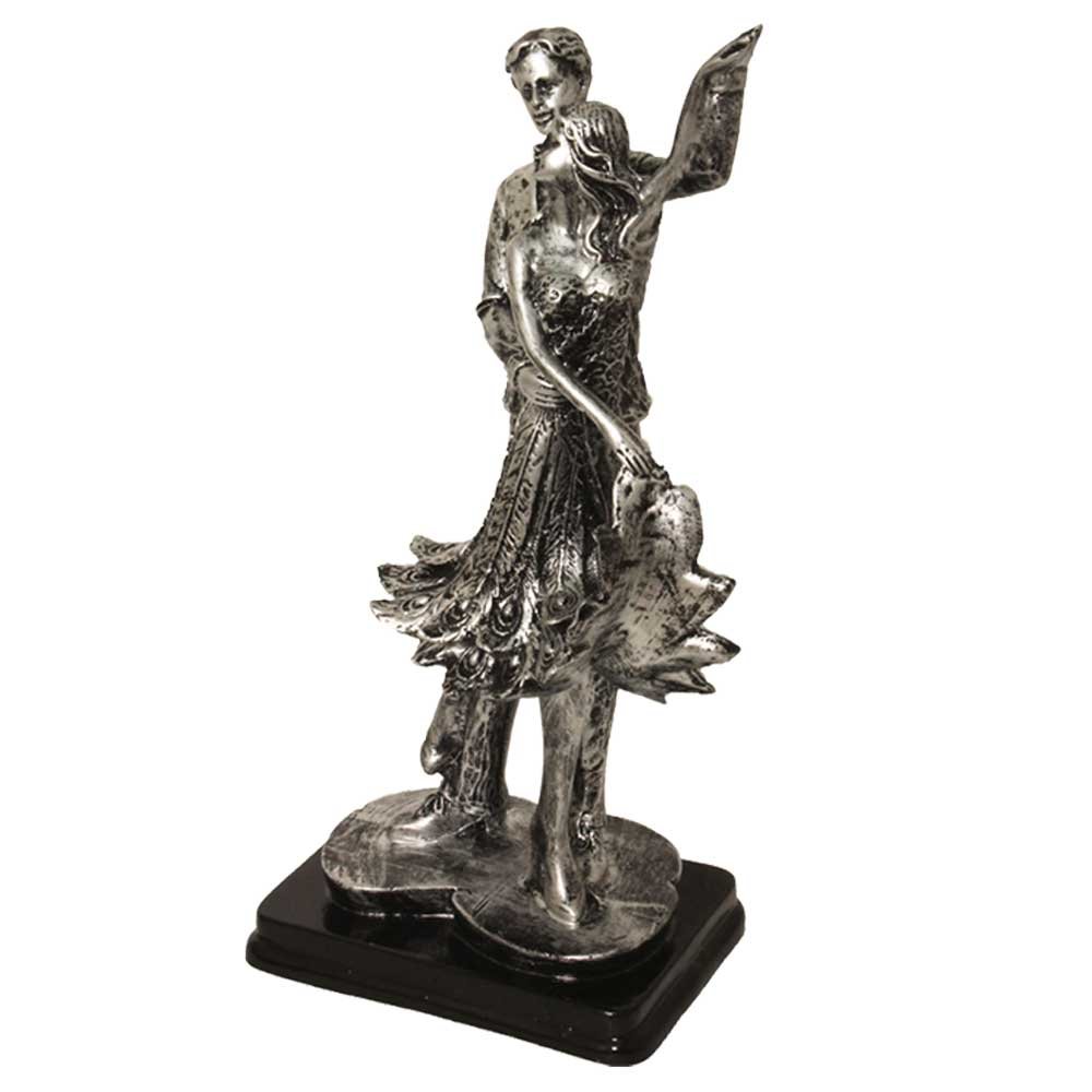 Dancing Couple Statue Antique Sculpture 14.5 Inch ( 37 cm )