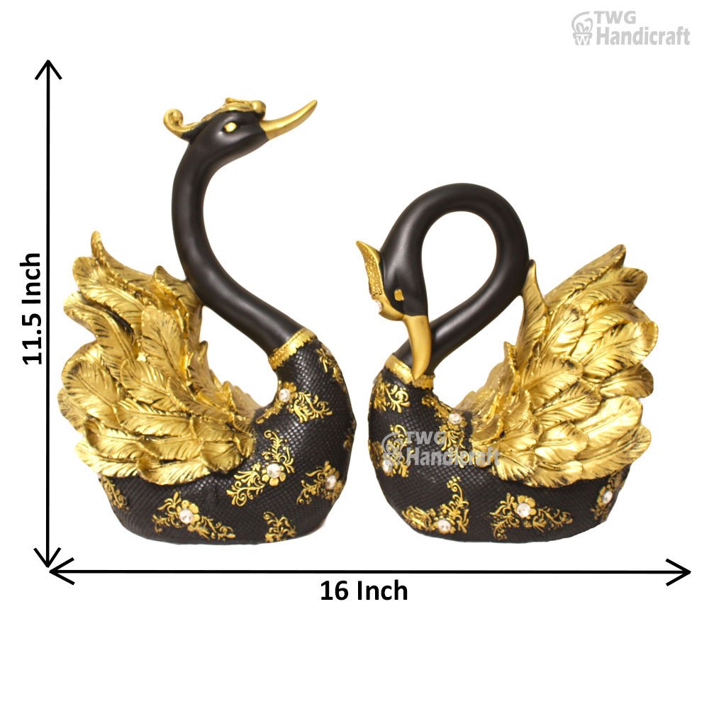 Feng Shui Swan Couple Statue Manufacturers in Mumbai | Best Wedding Return Gifts