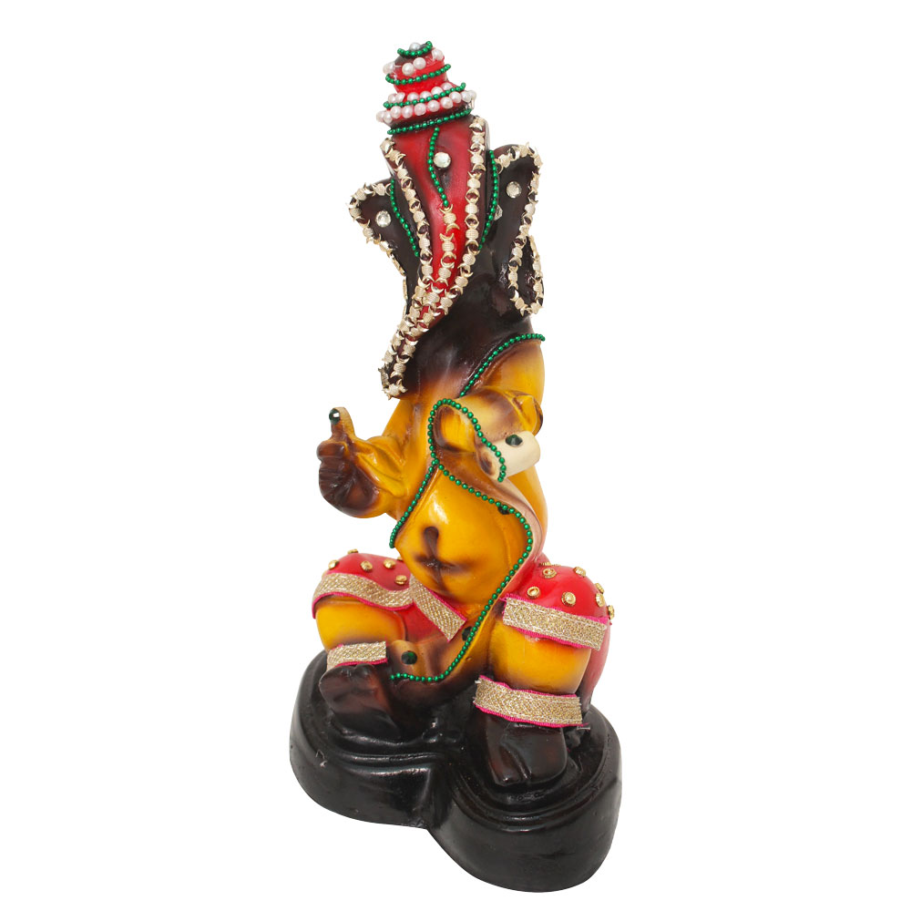 Jewellery Decorated Ganesha Statue Gift 11 Inch