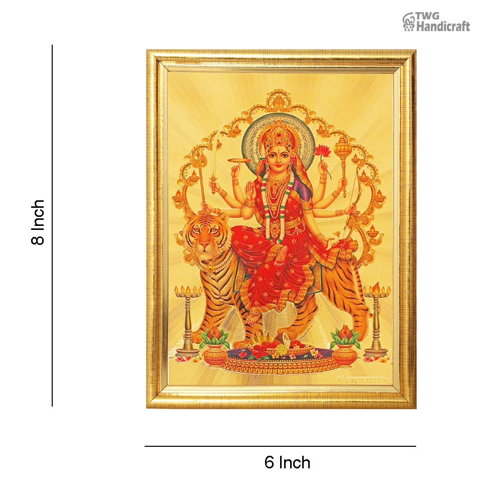 24 K Golden Frames Wholesale Supplier in India Maa Durga Golden Foil Frames