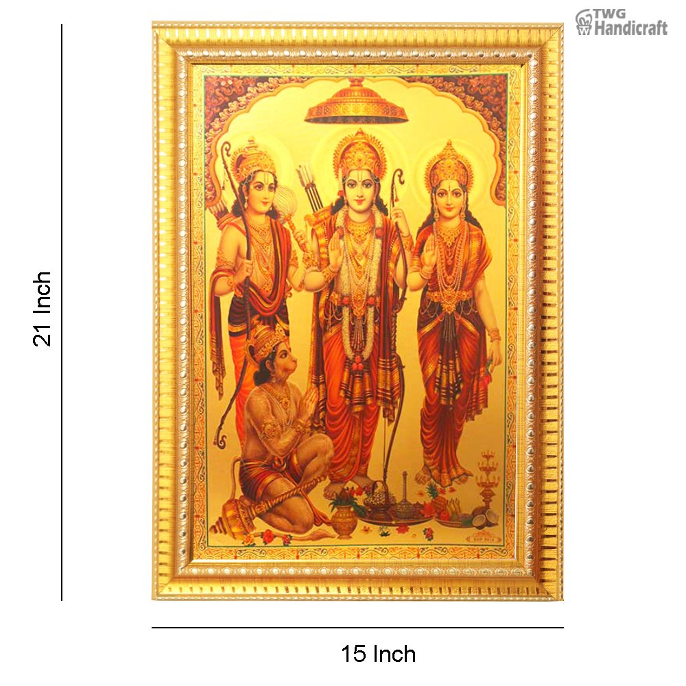 Manufacturer & Wholesale Supplier of Ram Darbar 24K Golden Foil God Frame