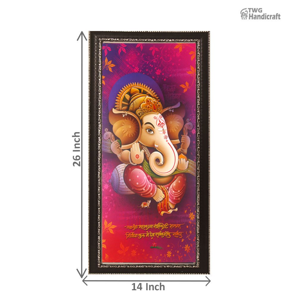 Lord Ganesha Paintings Manufacturers in India with Good Quality Framing