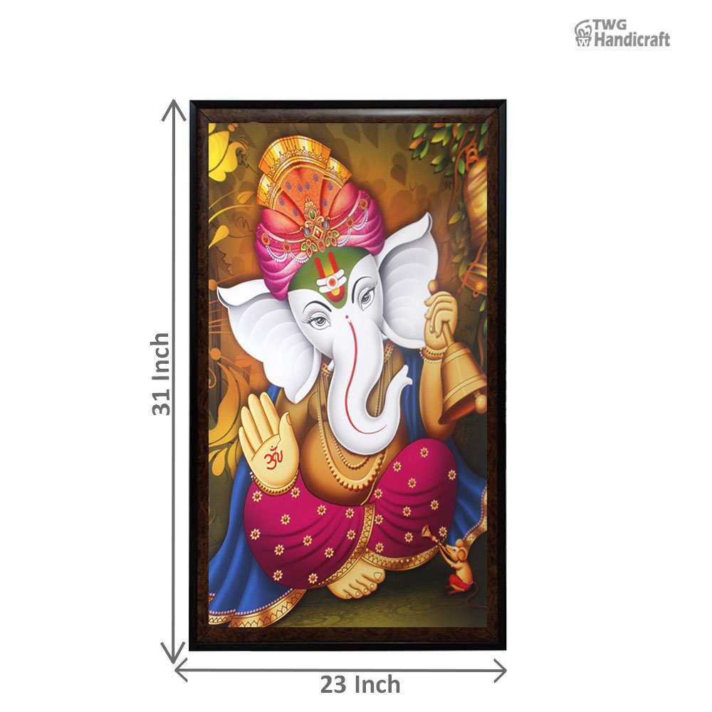 God Ganesha Painting Manufacturers in Karol Bagh Delhi UV Textured Decorative Painting