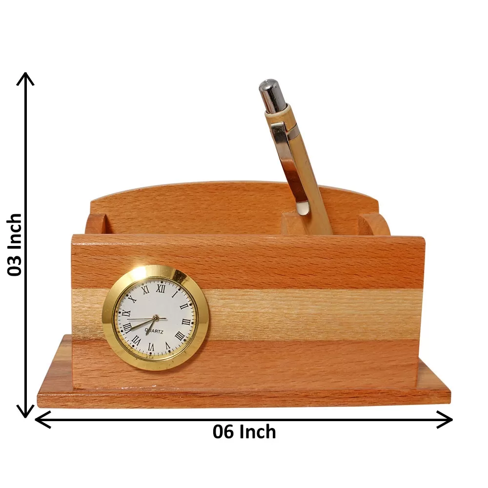 Wooden Pen Stand 3 Inch - 11X0888L000XTEO