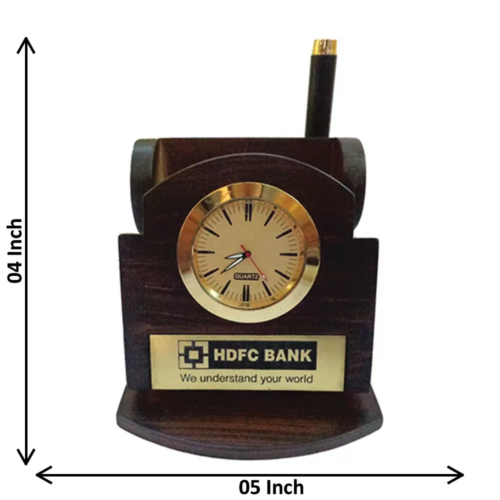 Pen Stand and Clock 4 Inch - 35X0038A000XTPS